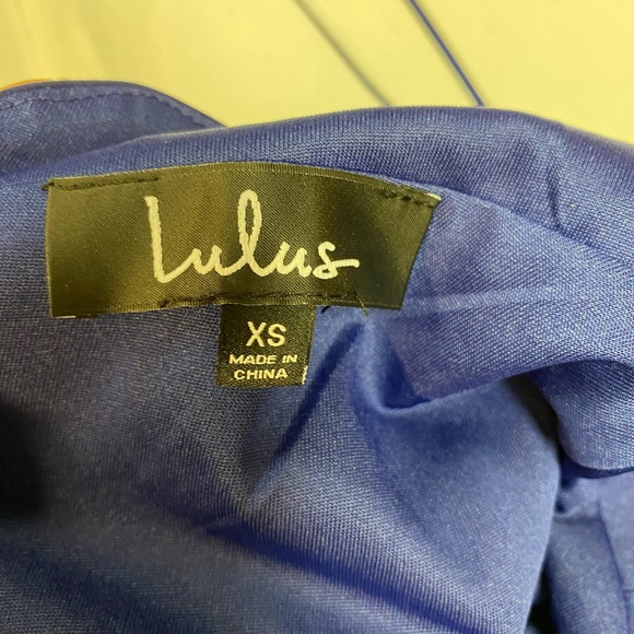 Lulus Play On Curves Royal Blue Backless Dress Sz XS - Picture 4 of 4